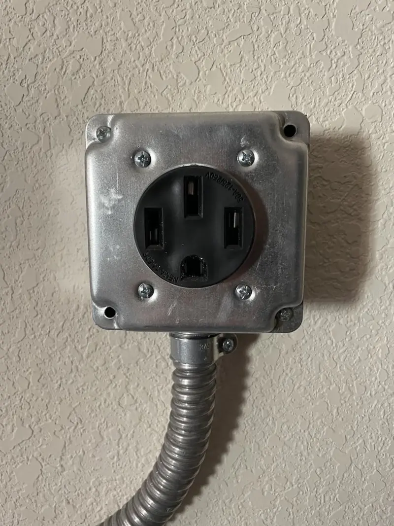 NEMA 14-50 outlet installed for Smart Home Electrical in Whitemarsh
